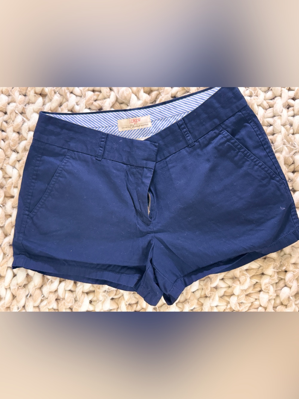 J. Crew Navy Blue 3" Chino Short